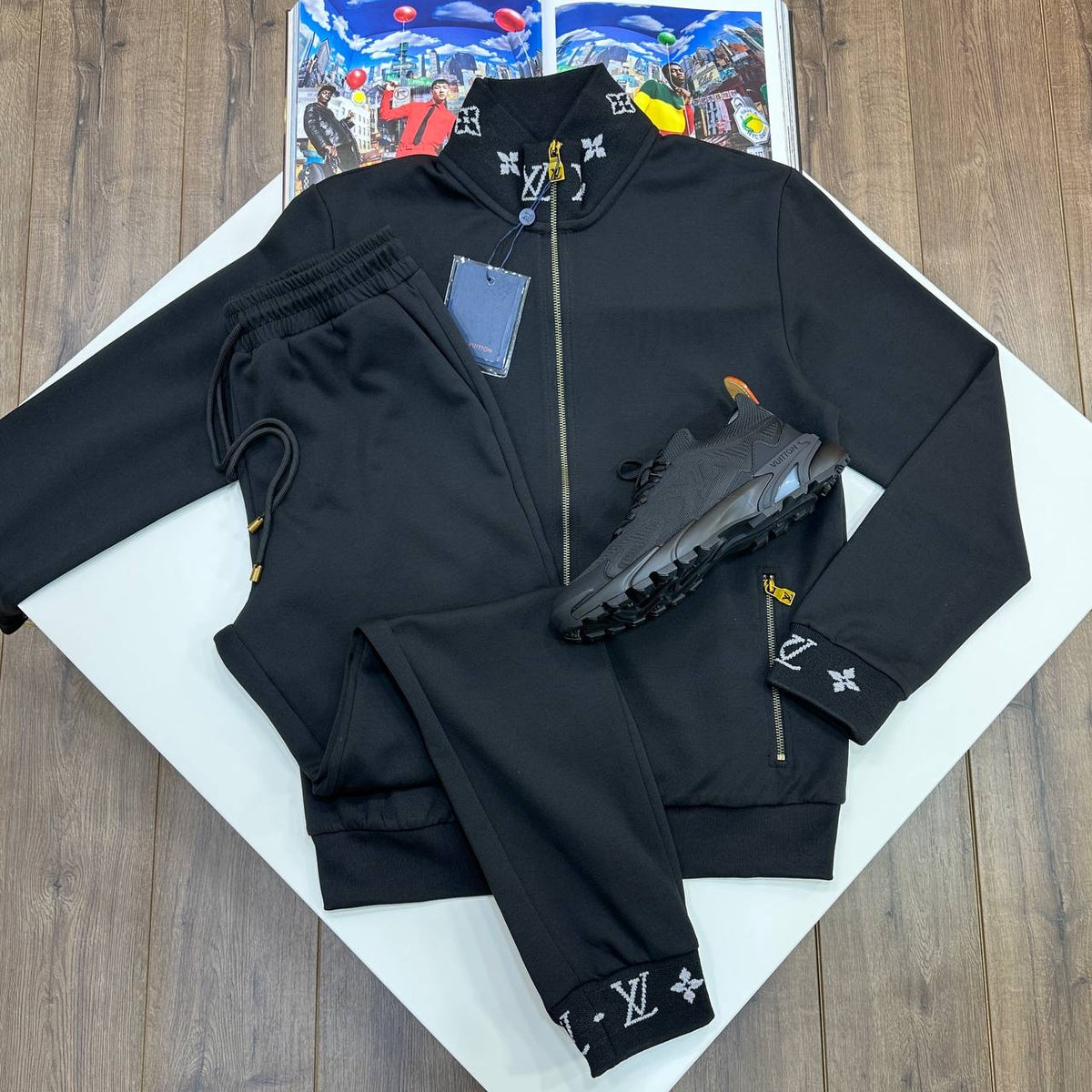 LUIS-VUITN TRACKSUIT BLACK