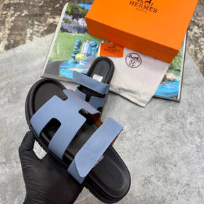 HRMS SLIPPERS MENS BLACK/BLUE