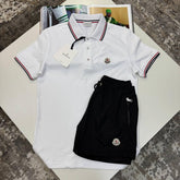 NCLR SHORT SET WHITE/BLACK