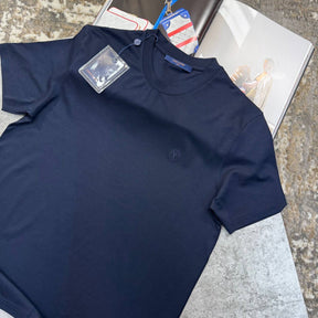 L.V FRONT SMALL LOGO TSHIRT-NAVY