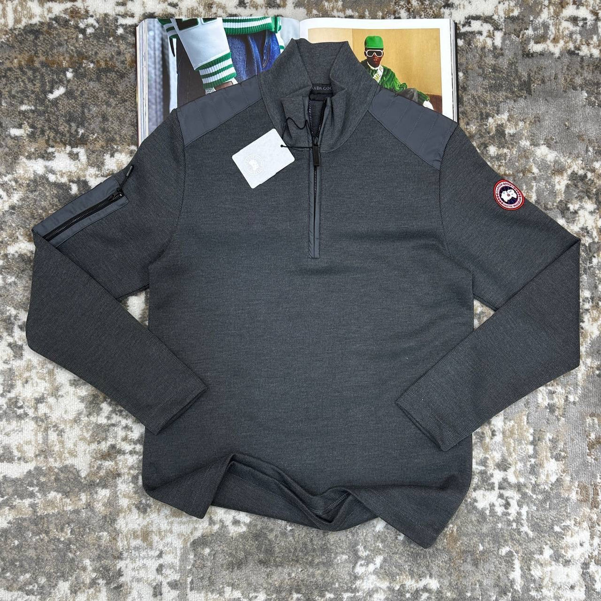 CNDA GOOSE HALF ZIP GREY