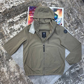 C.G LIGHT WEIGHT JACKET SIDE BLACK BADGE LIGHTBROWN