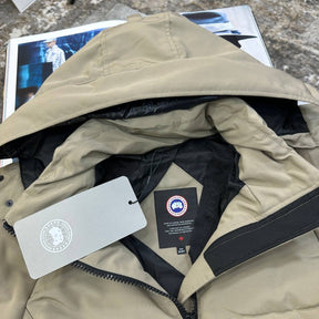 C.G LADIES RED BADGE CHELSEA PARKA JACKET-BEIGE