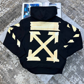 OFF-W BACK BIG PRINT HOODIE BLACK