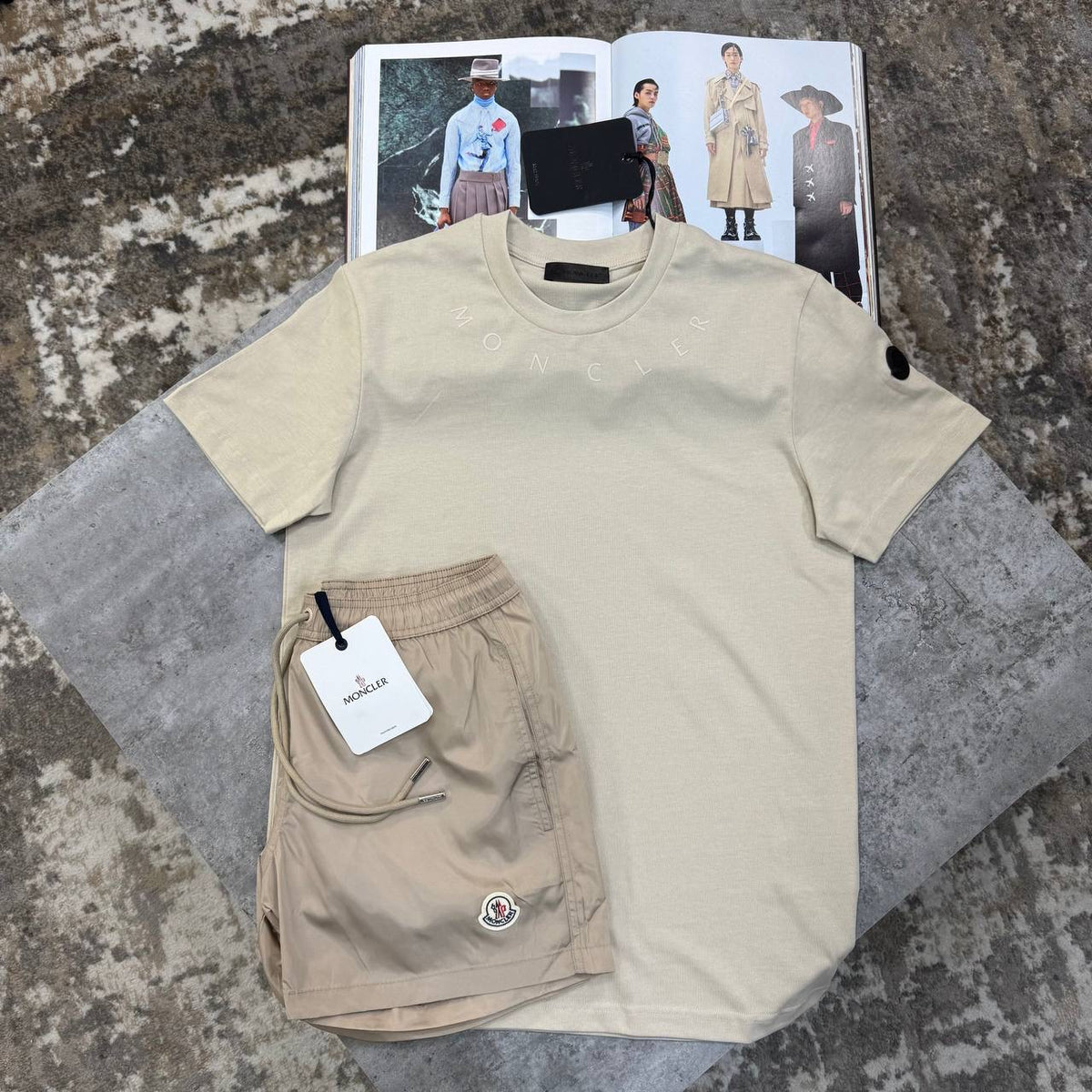 NCLR SHORT SET ALL BEIGE