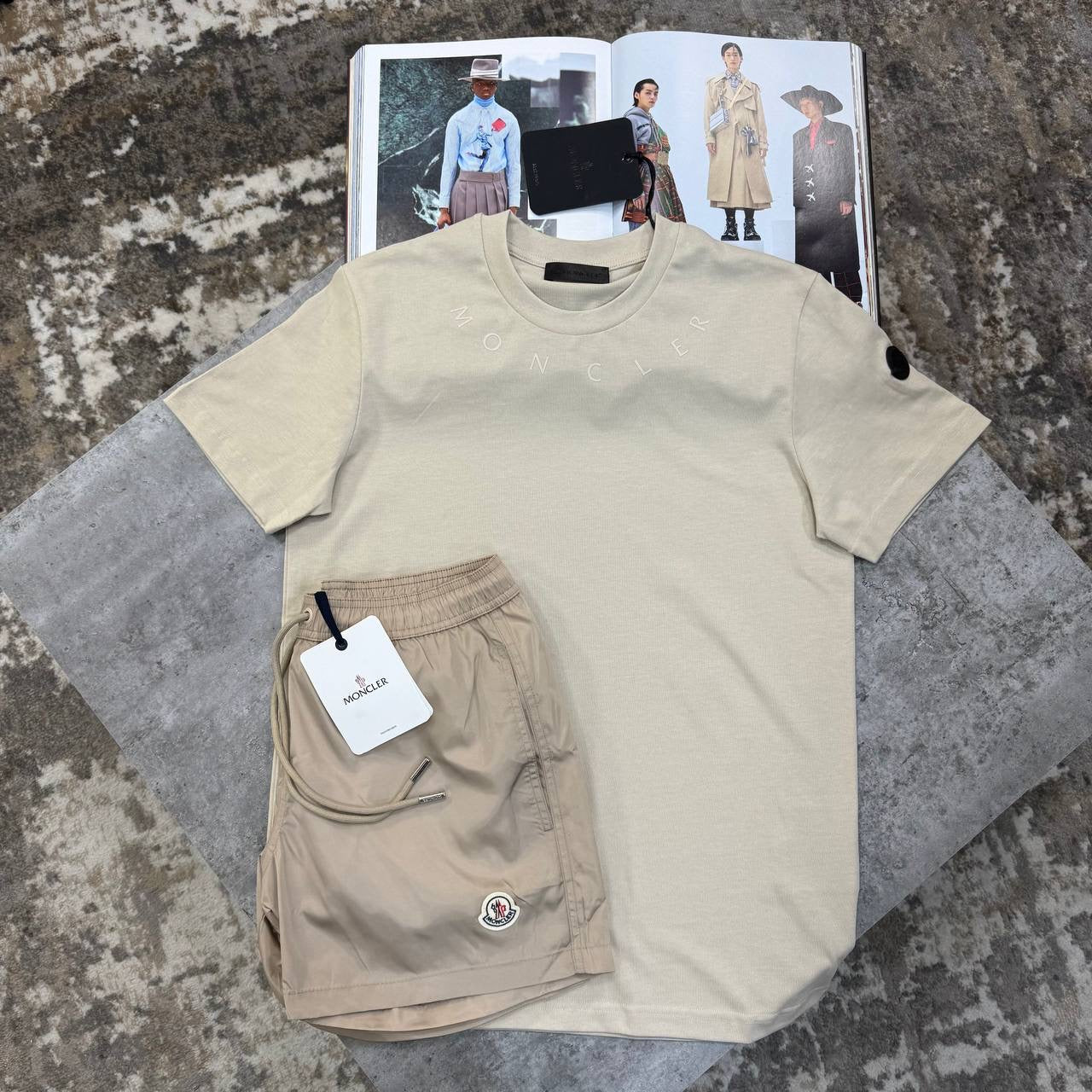 NCLR SHORT SET ALL BEIGE