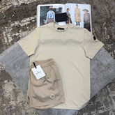 NCLR SHORT SET ALL BEIGE