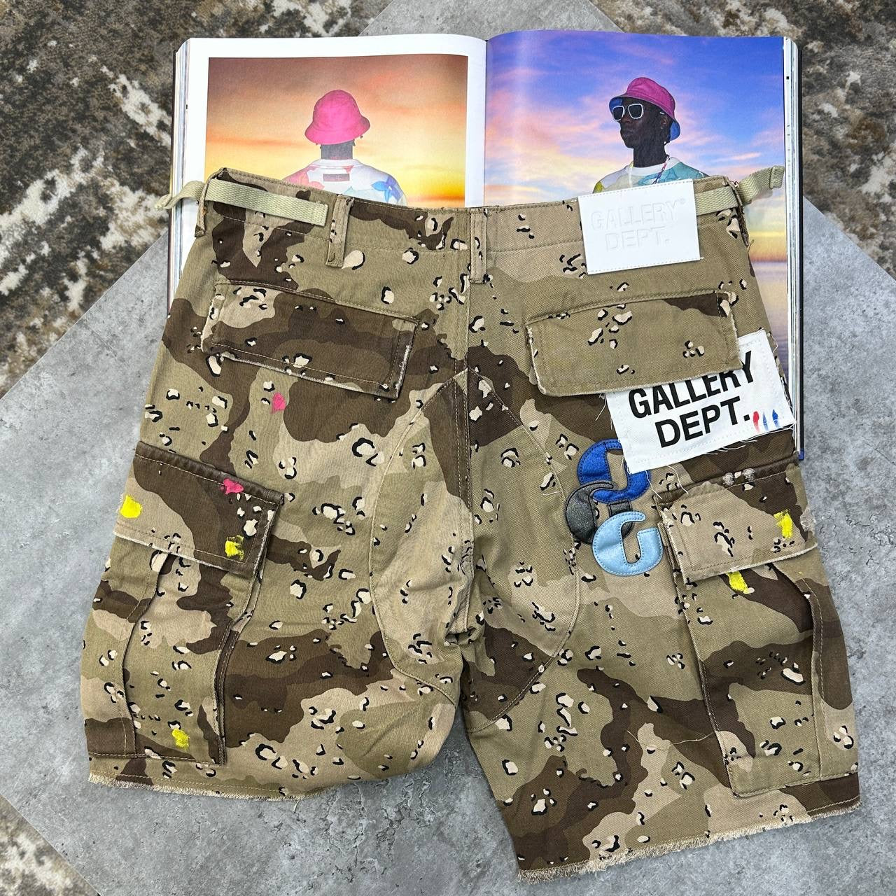 G DPT CARGO SHORTS KHAKHI