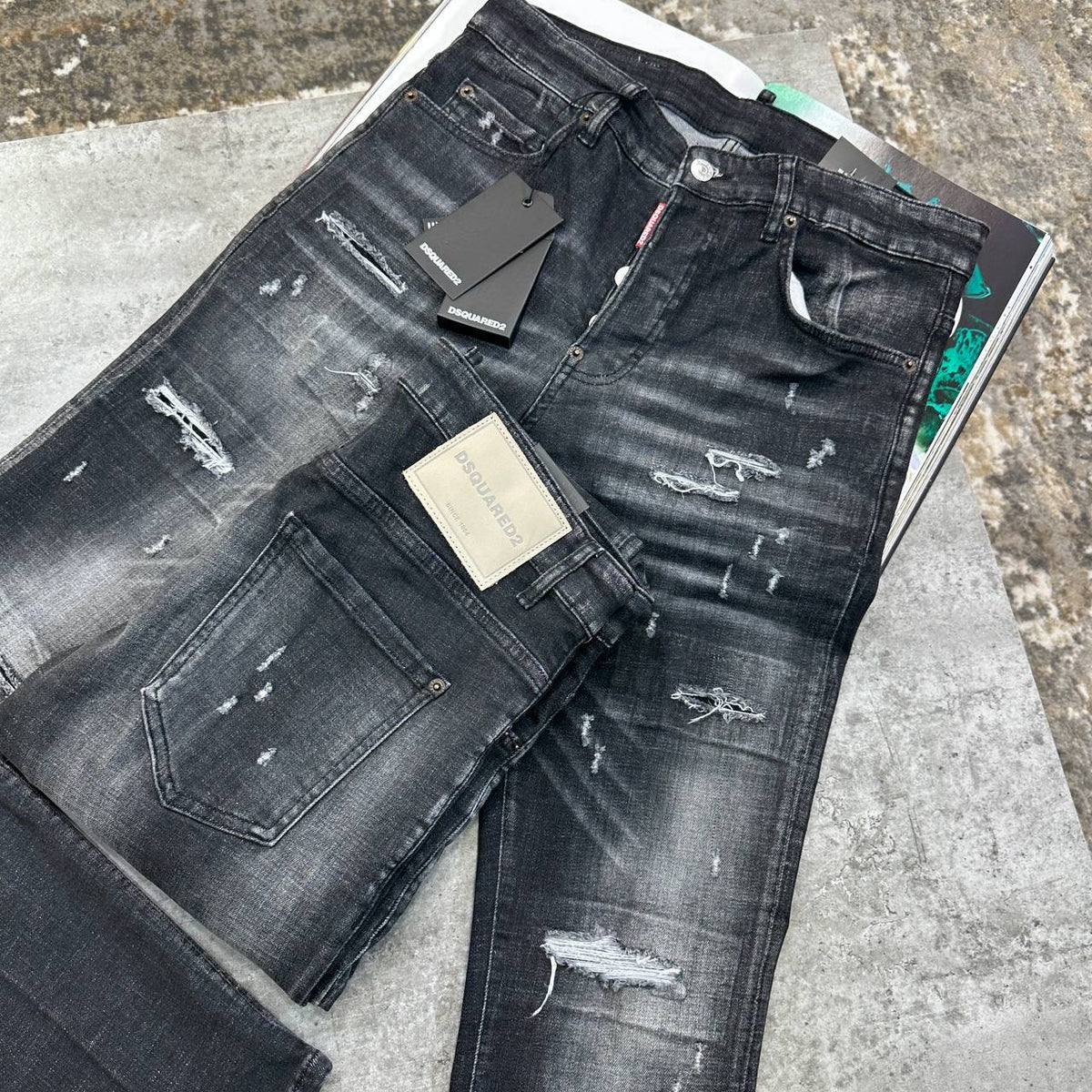 DSQD SLIM FIT JEANS BLACK
