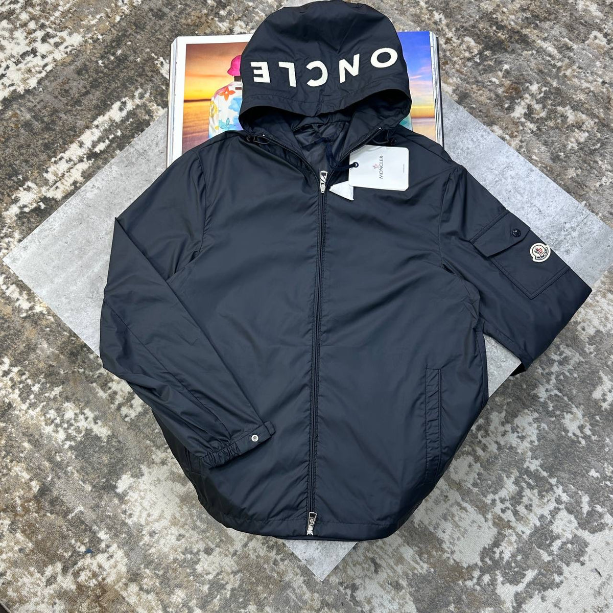 NCLR WINDBREAKER SIDE POCKET BADGE NAVY