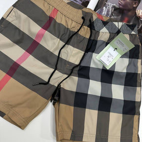 BRBRY CHECK SHORTS BEIGE