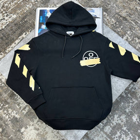 OFF-W BACK BIG PRINT HOODIE BLACK