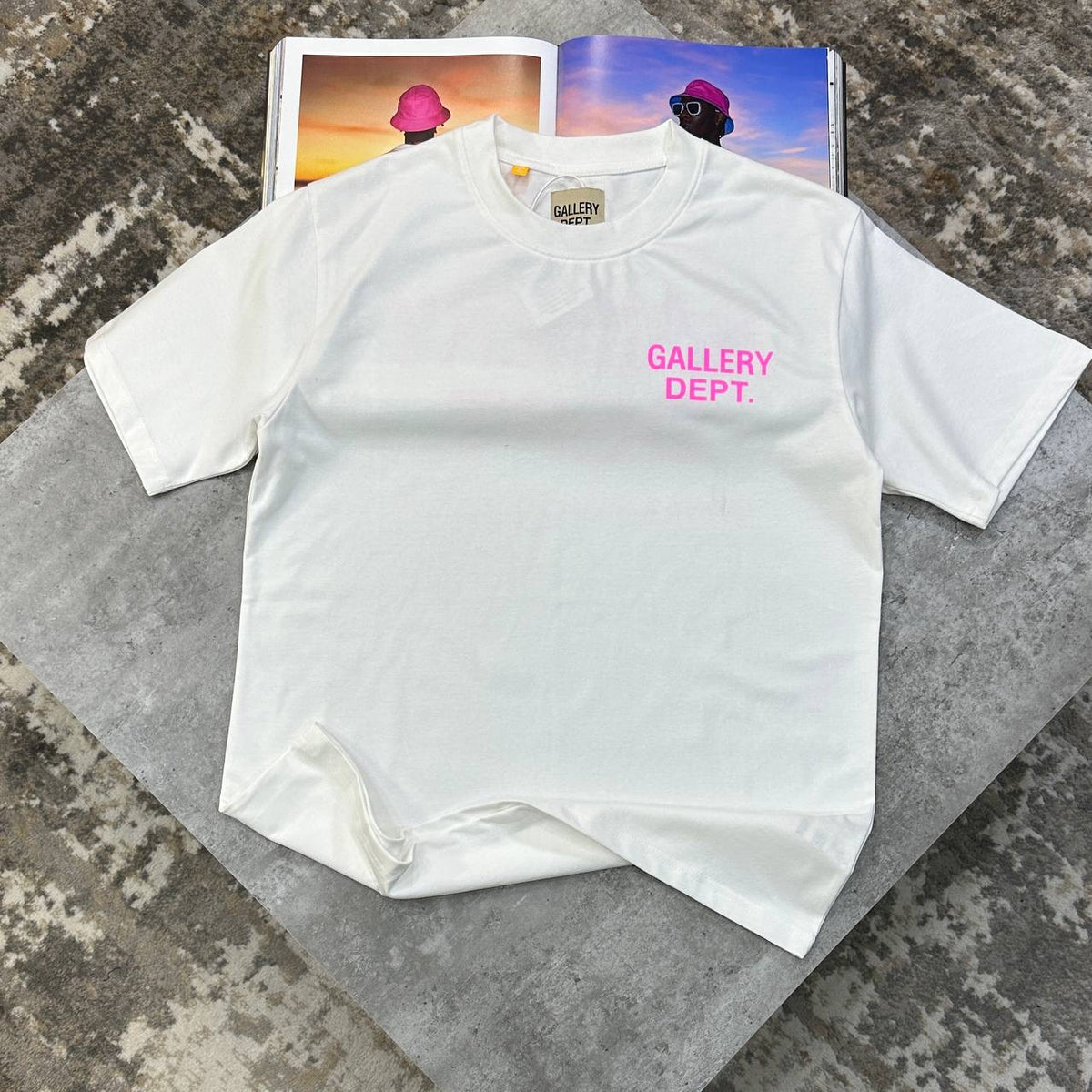 G DPT T-SHIRT WHITE/PINK
