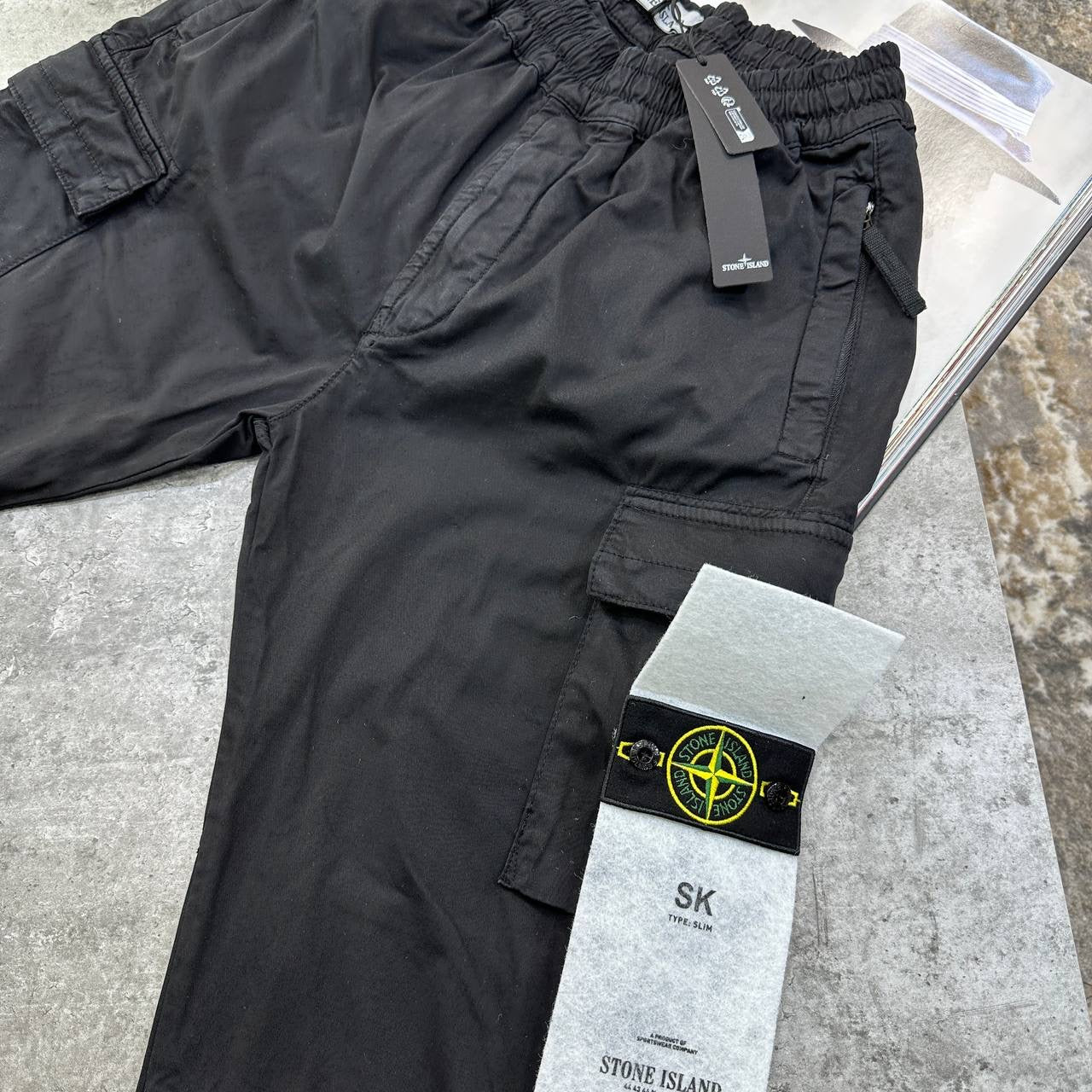 STNE CARGO PANTS-BLACK