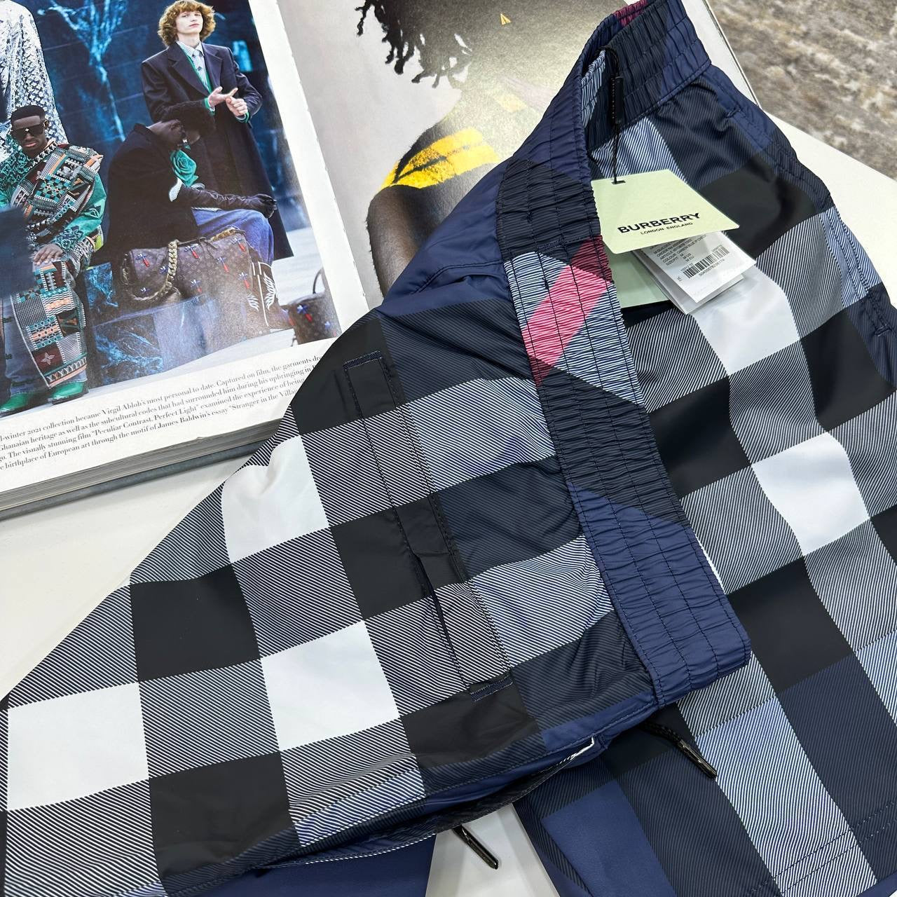 BRBERY SHORT SET BLUE/NAVY