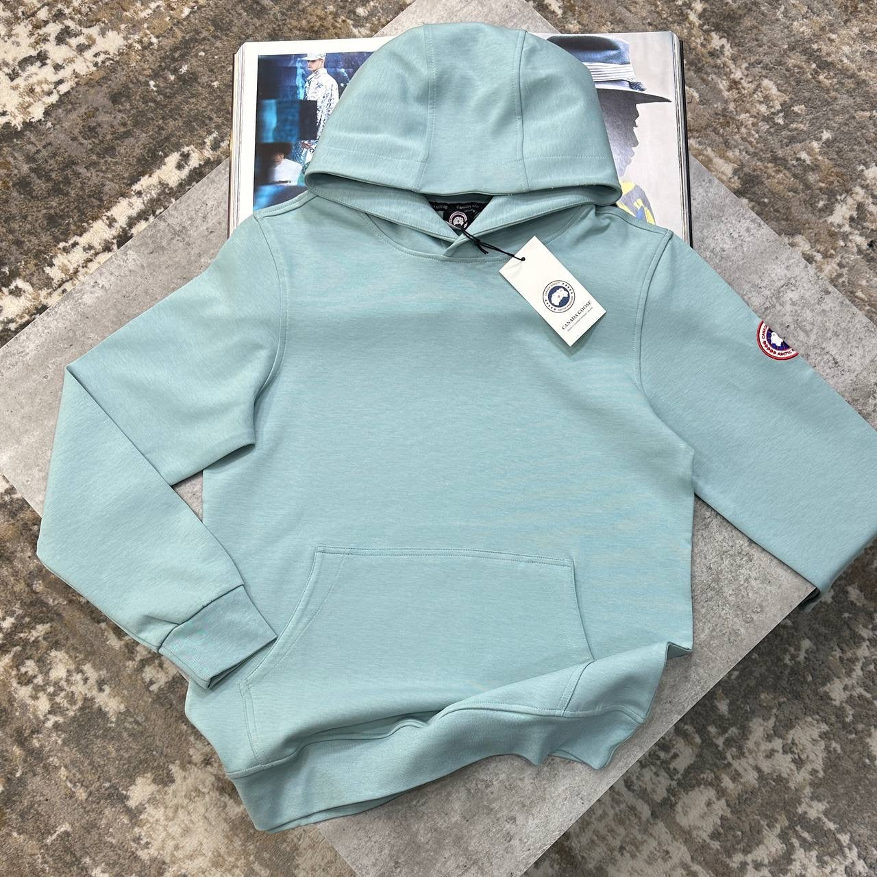 CG SIDE BADGE HOODIE MINT