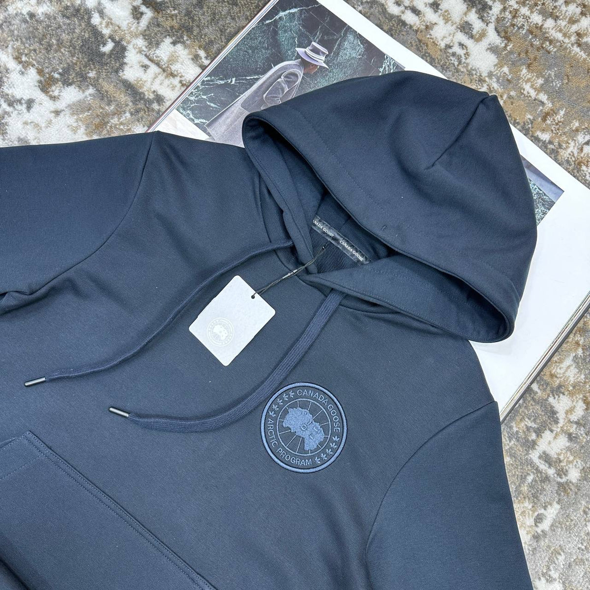 CANDA GOOSE HOODIE NAVY