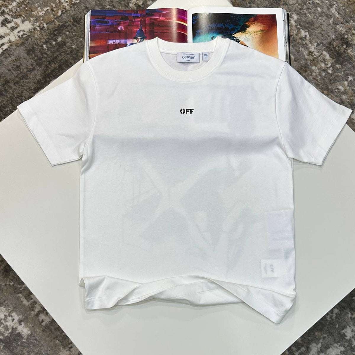 OFF-W SHORT SET BLACK/WHITE