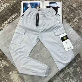 STNE CARGO PANTS-LIGHT GREY