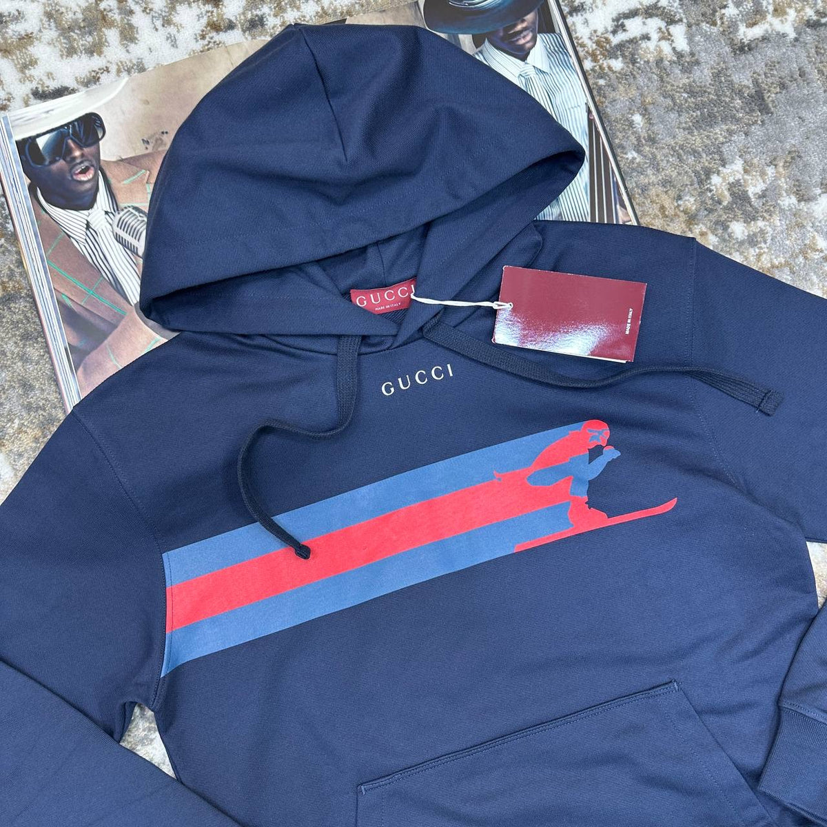GUCI HOODIE-NAVY