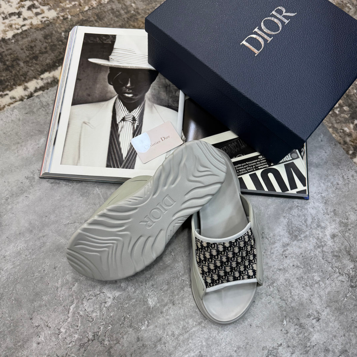 IOR SLIPPERS MENS GREY