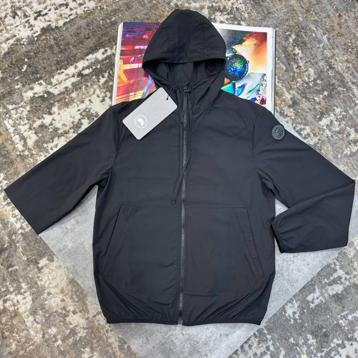 C.G LIGHT WEIGHT JACKET SIDE BLACK BADGE BLACK