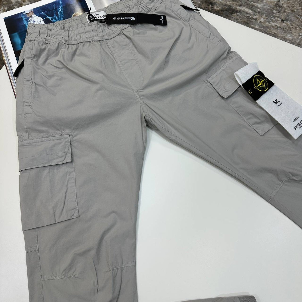 STNE CARGO PANTS-LIGHTGREY