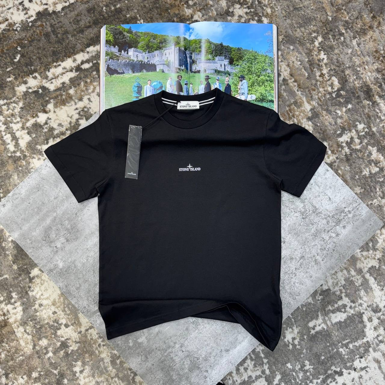 S.I BACK BIGPRINT T-SHIRT BLACK