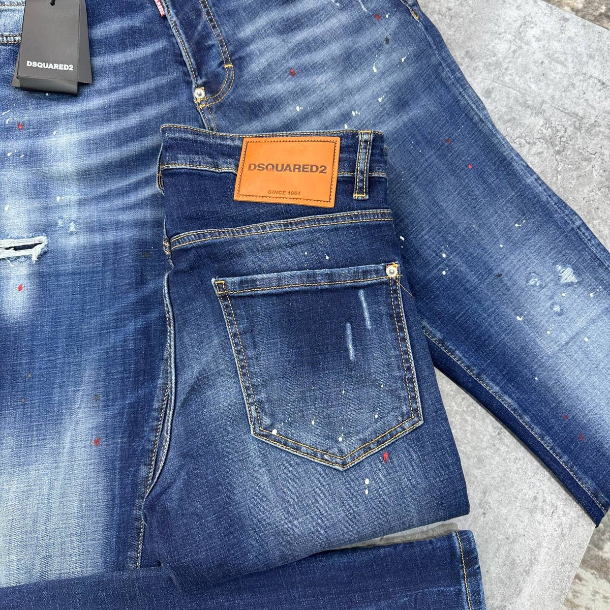 DSQD SLIM FIT JEANS BLUE