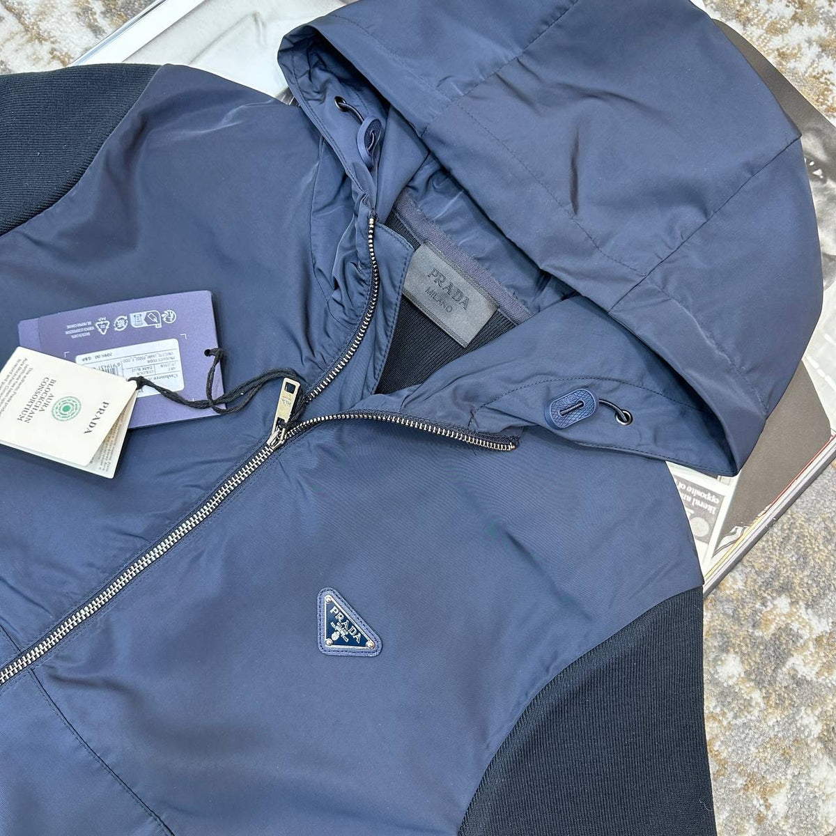 PRDA ZIP JACKET NAVY