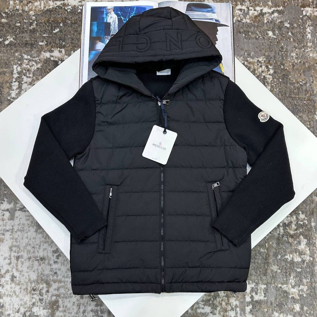 MNCLR SIDE BADGE JACKET-BLACK