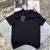 L.V FRONT SMALL LOGO TSHIRT-BLACK