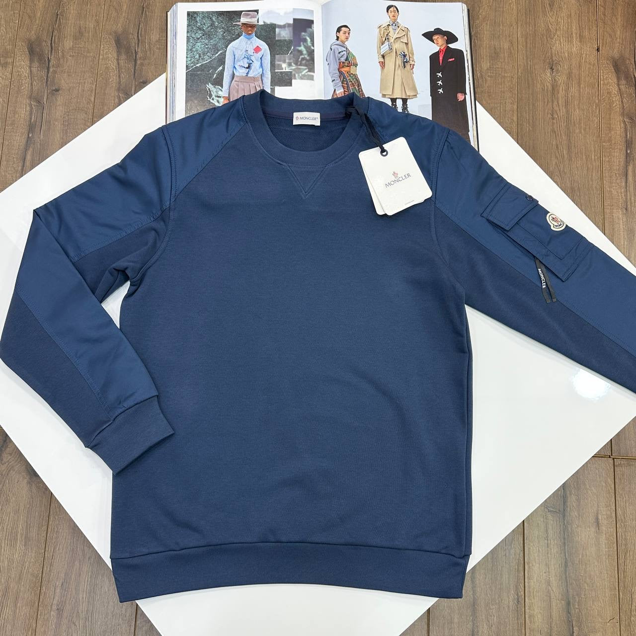 MNCLR SIDE POCKET JUMPER NAVY
