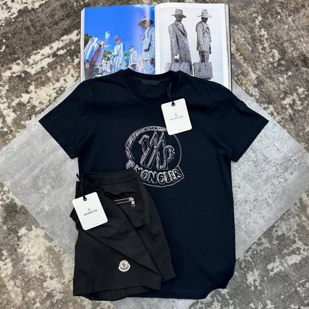 NCLR SHORT SET NAVY/BLACK