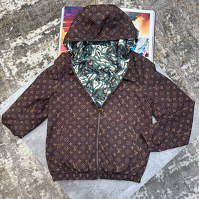 L.V REVERSIBLE JACKET BROWN