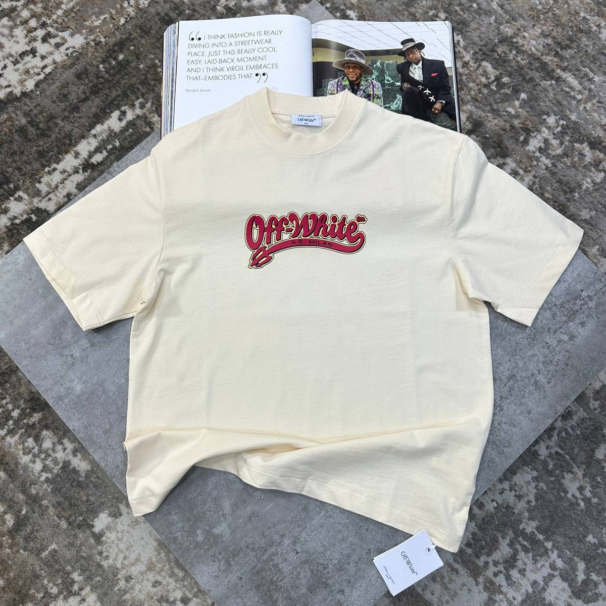 OF-W OVER SIZED TSHIRT LIGHT YELLOW