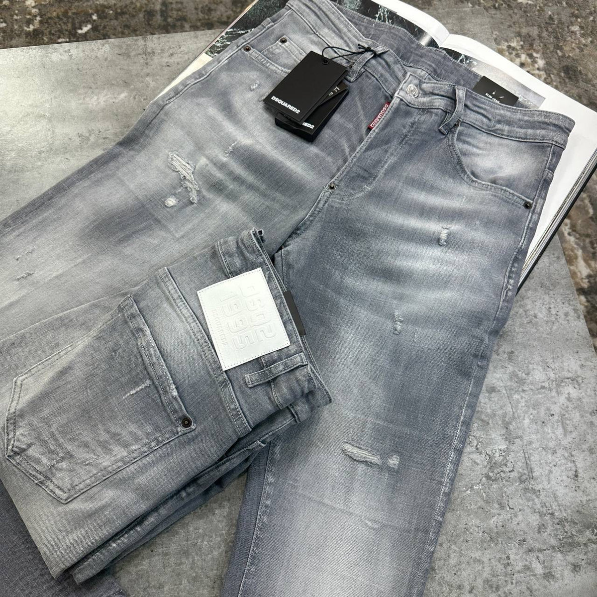DSQD SLIM FIT JEANS GREY