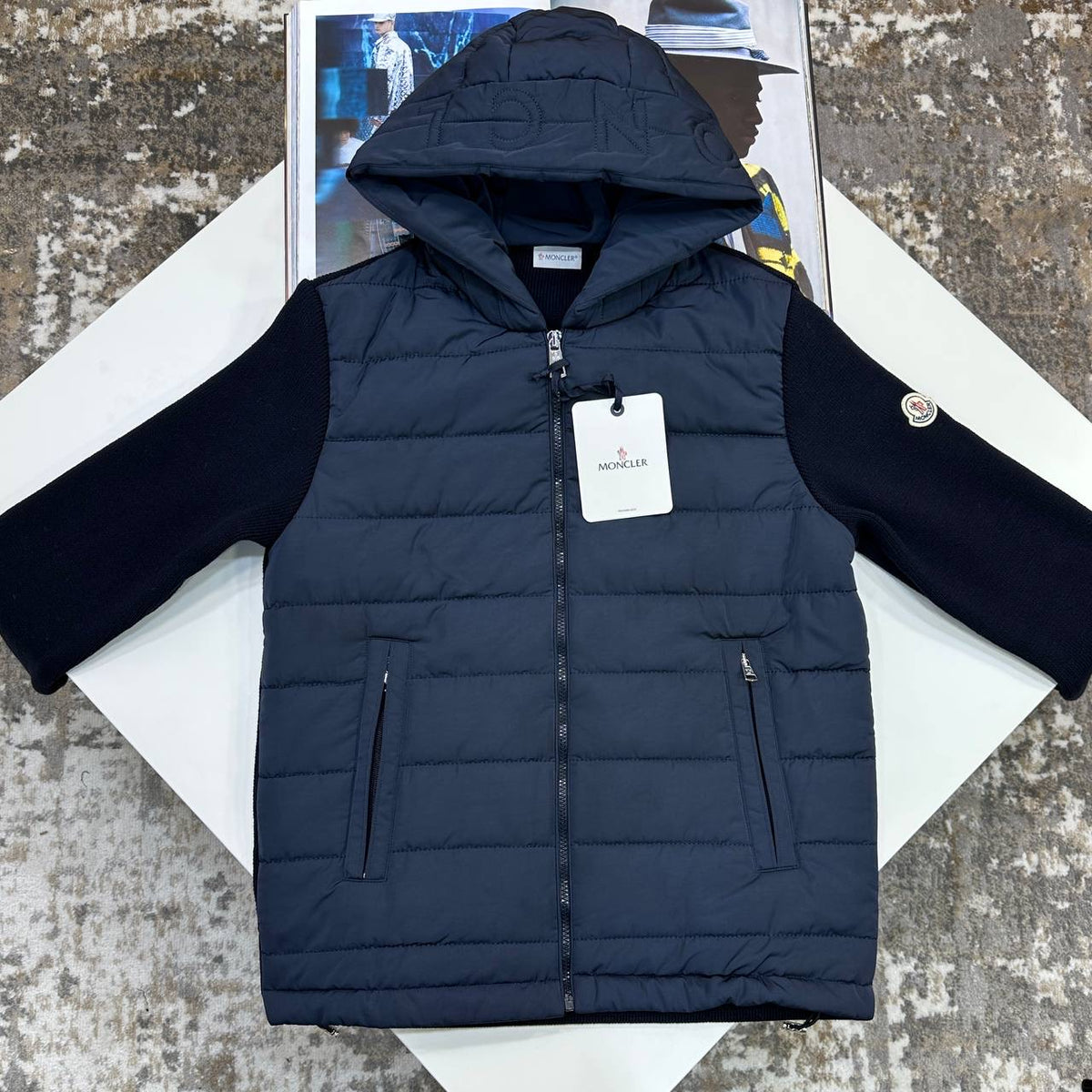 MNCLR SIDE BADGE JACKET-NAVY