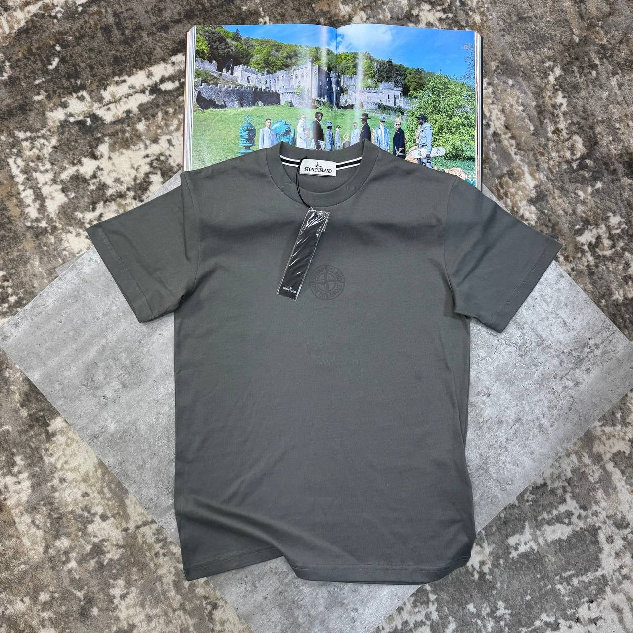 S.I BACK BIGPRINT T-SHIRT GREY