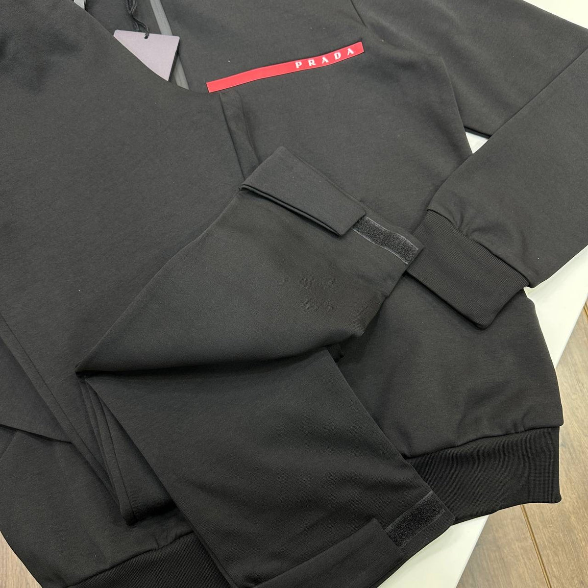 PRDA TRACKSUIT FRONT BADGE BLACK