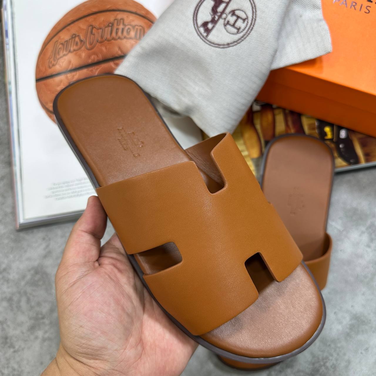 HRMS SLIPPERS MENS BROWN