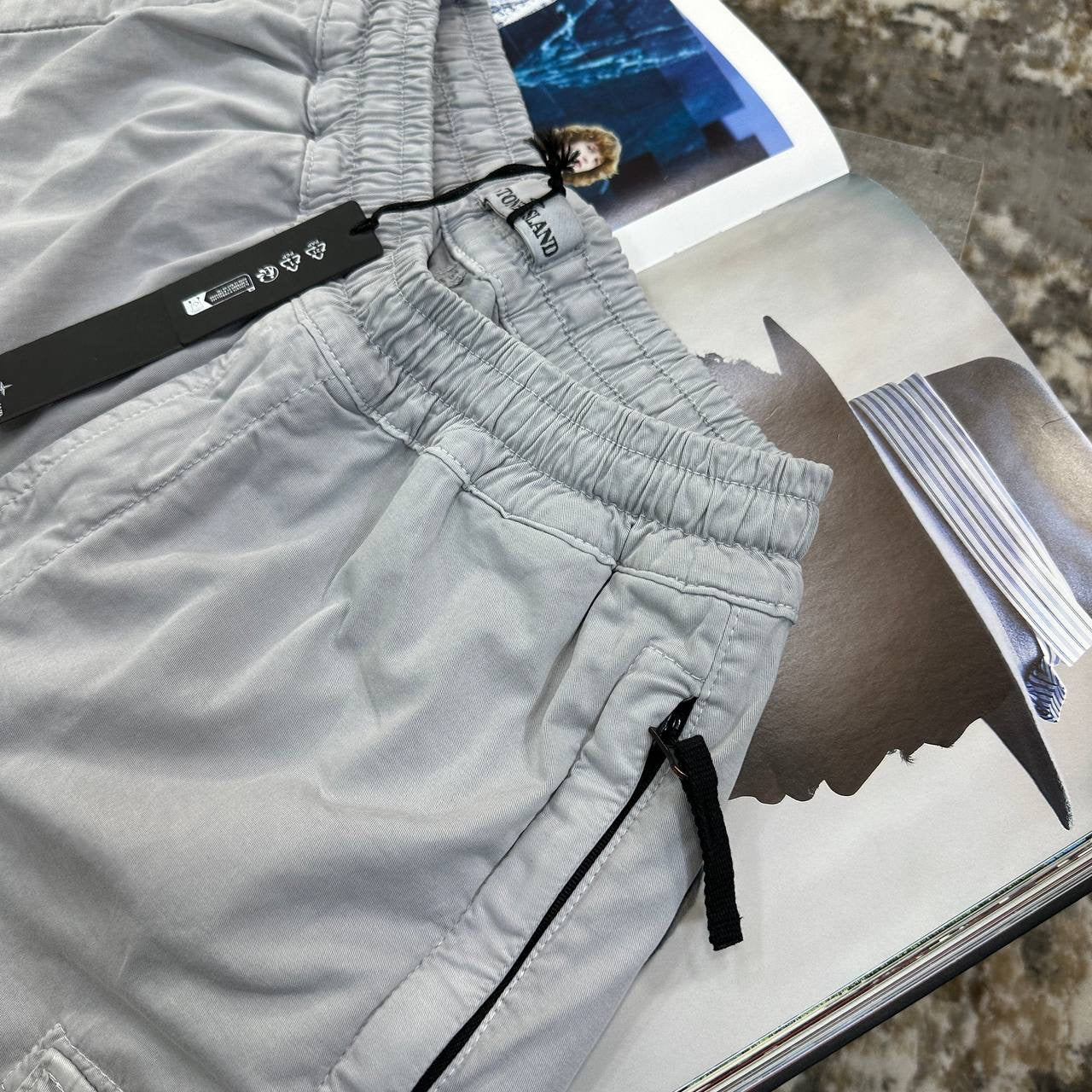 STNE CARGO PANTS-LIGHT GREY