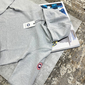 CG SIDE BADGE HOODIE GREY