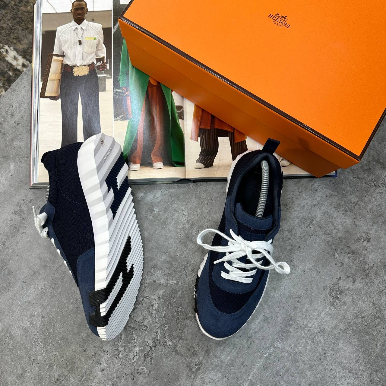 HRMS BOUNCING TRAINERS NAVY|WHITE