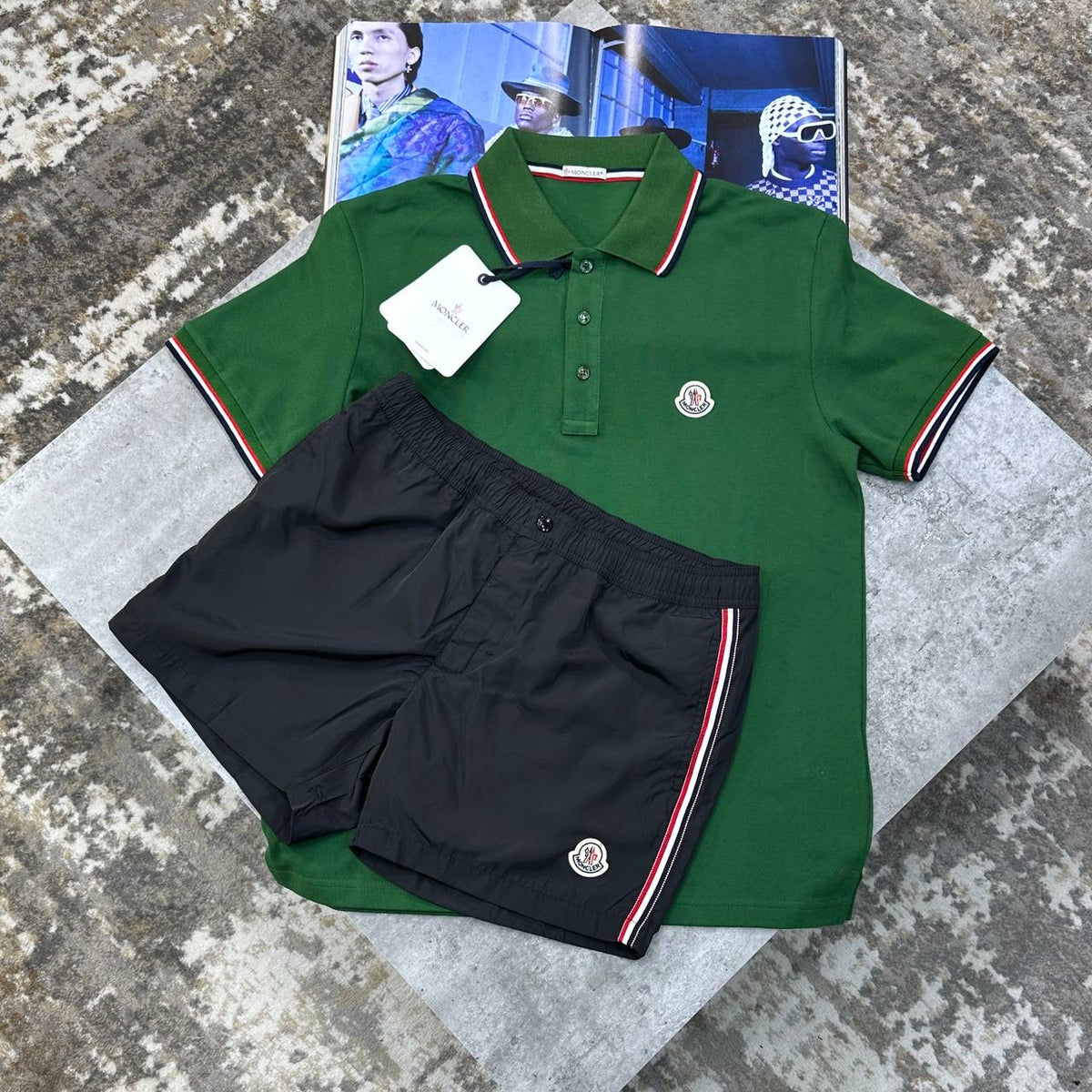 NCLR SHORT SET GREEN/BLACK