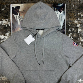 C.G HOODIE-GREY WITH RED BADGE