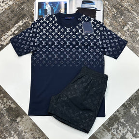 L.V SHORT SET NAVY/BLACK