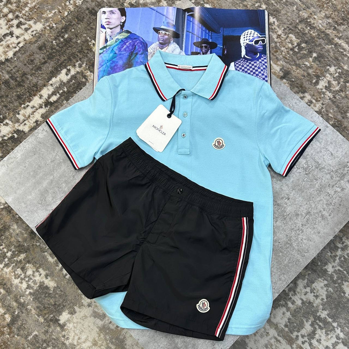 NCLR SHORT SET BLUE/BLACK