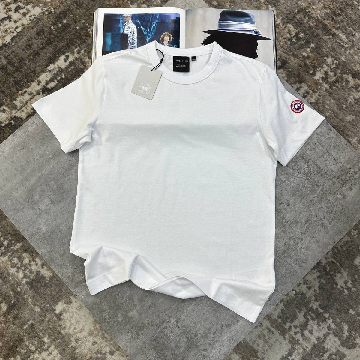 CG SIDE BADGE TSHIRT-WHITE