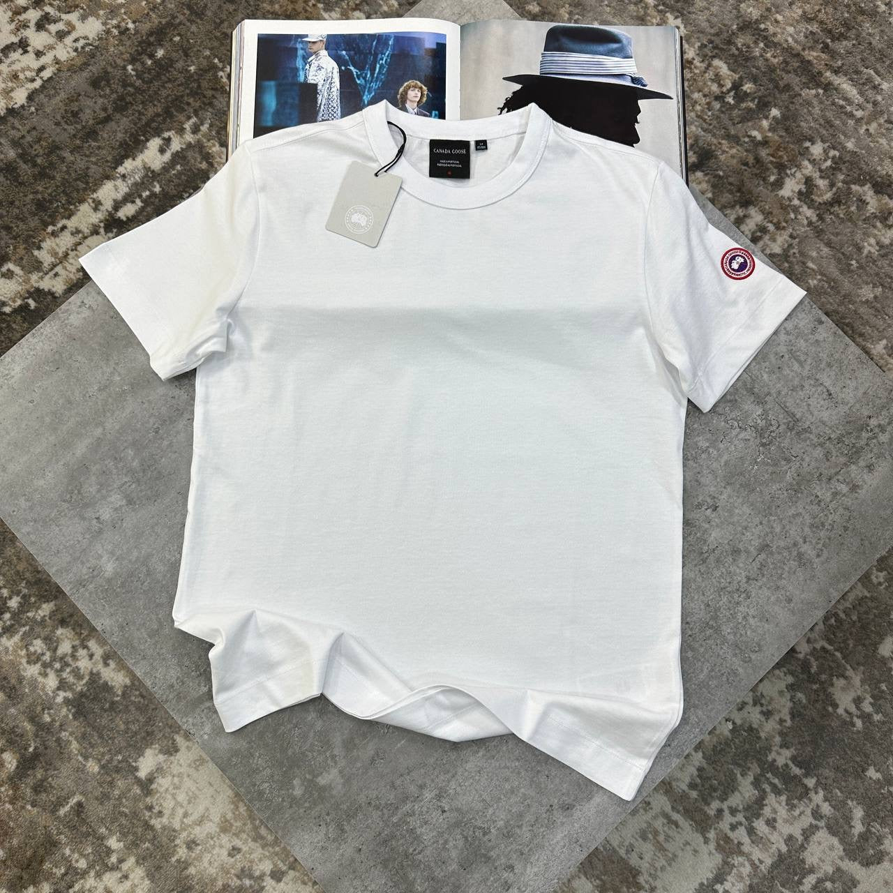 CG SIDE BADGE TSHIRT-WHITE